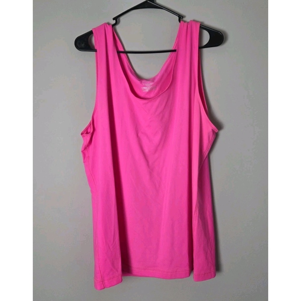 Worthington Suitable Seamless Tank Top Plus Size 3X‎ Neon Pink Stretch